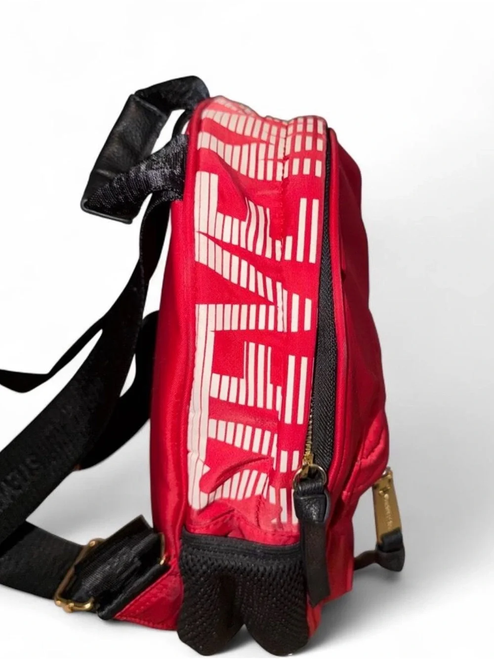Steve Madden Red Backpack with White Logo
